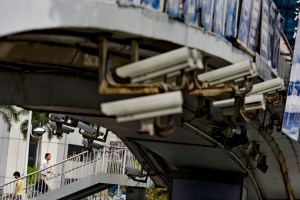Surveillance cameras in Dajuyuan, Shenzhen (Rolling Stone)